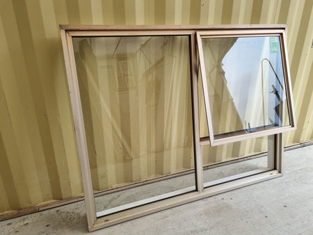 Aluminium Window Bronze 1630 W  x 1230 H [#4979] Joinery Recycle