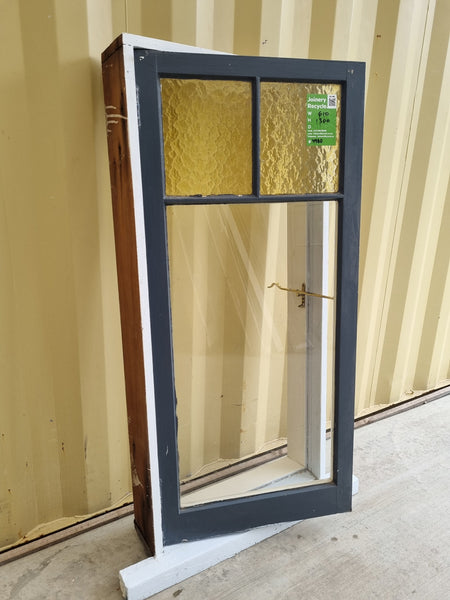 Coloured Glass Wooden Bungalow Window 610 W x 1300 H [#4980] Joinery Recycle