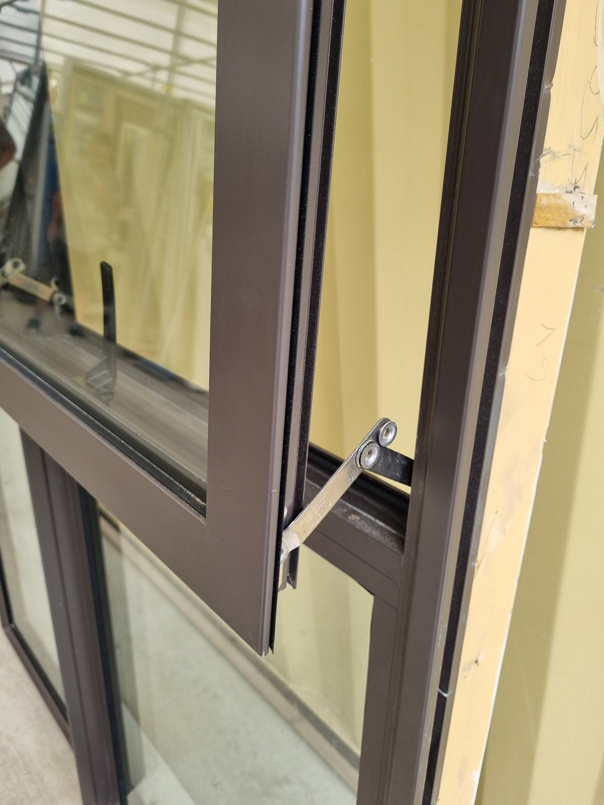 Double Glazed Aluminium Window Brown  1200 W  x  2400 H [#4985] Joinery Recycle