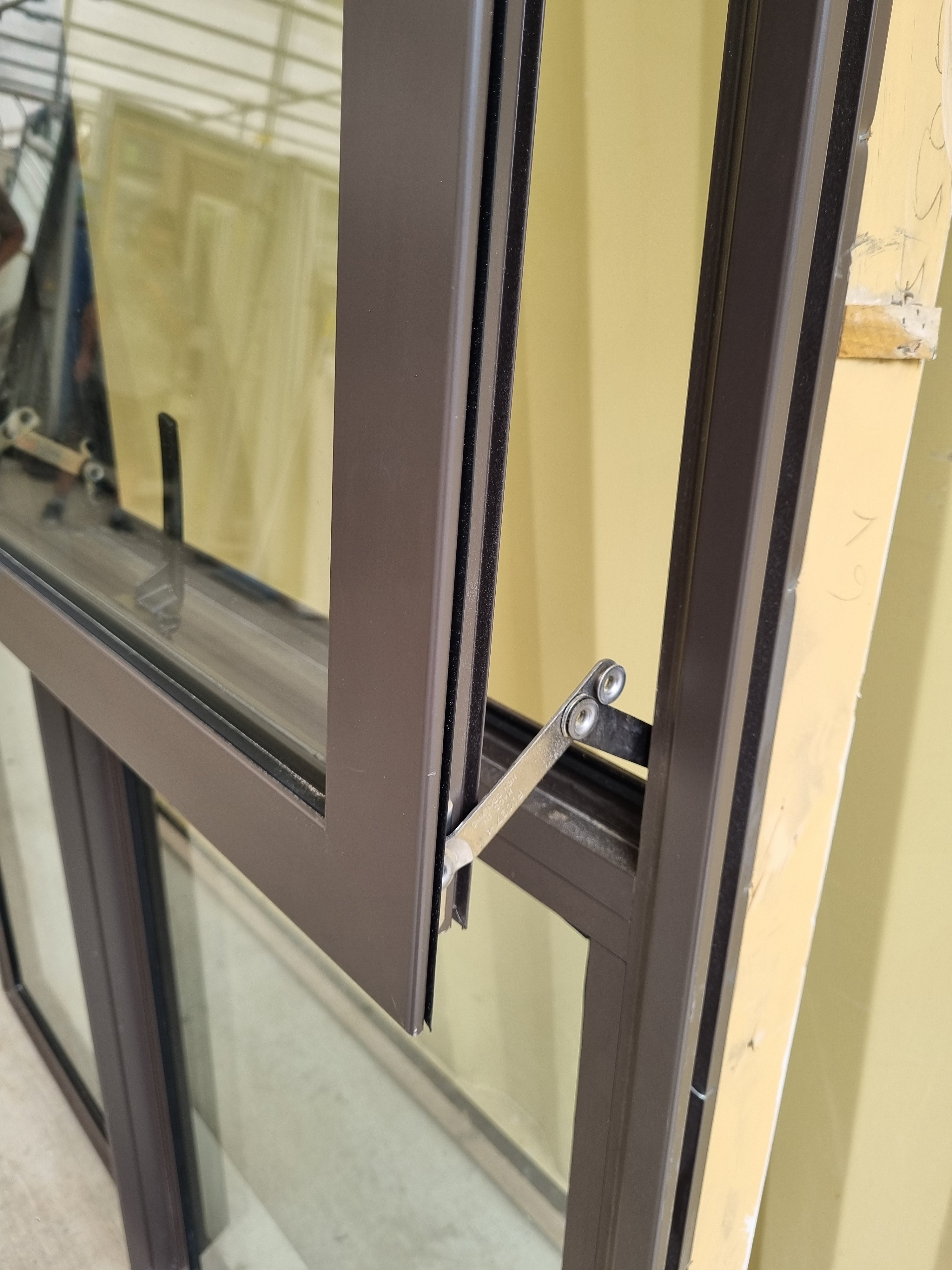 Double Glazed Aluminium Window Brown  1200 W  x  2400 H [#4985] Joinery Recycle