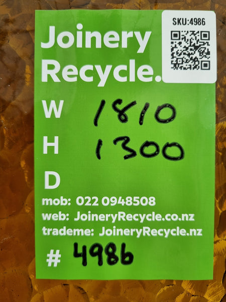 Coloured Glass Wooden Bungalow Window 1810 W x 1300 H [#4986] Joinery Recycle