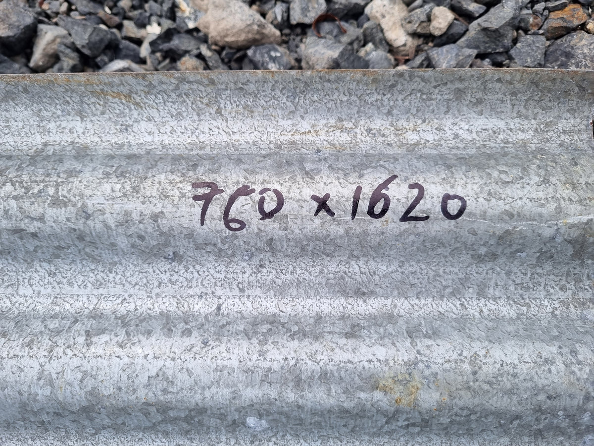 Bull nose villa roofing iron 760 W x 1620 L