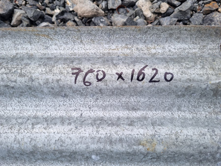 Bull nose villa roofing iron 760 W x 1620 L