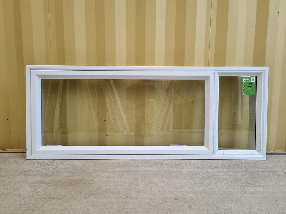 Aluminium Window White 1480 W  x 560 H [#5011] Joinery Recycle
