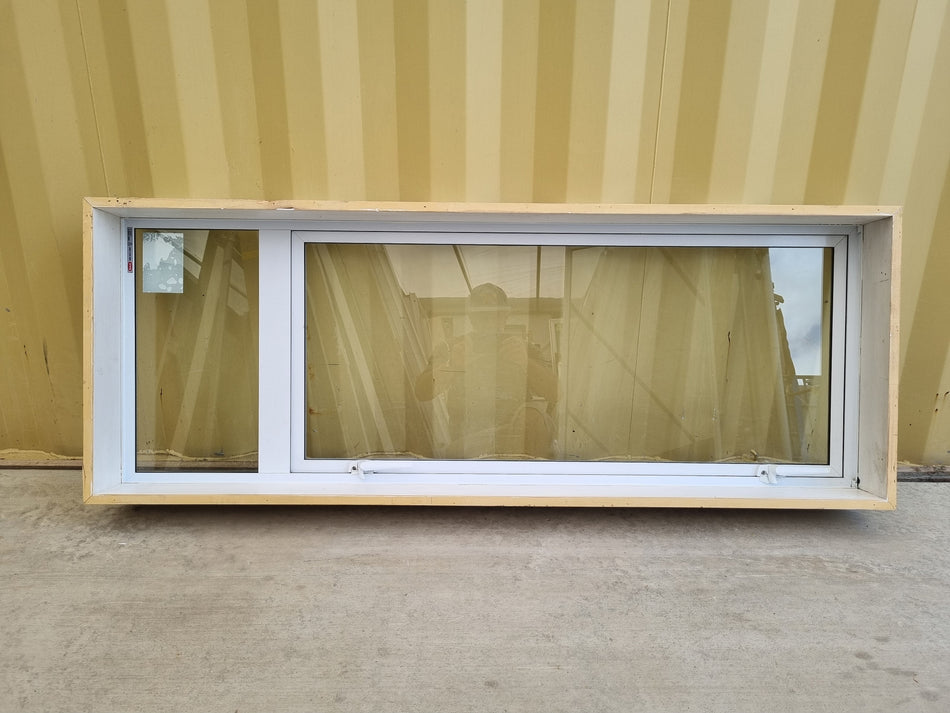 Aluminium Window White 1480 W  x 560 H [#5011] Joinery Recycle