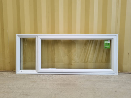 Aluminium Window White 1470 W  x 570 H [#5012] Joinery Recycle