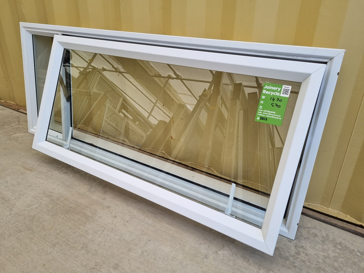 Aluminium Window White 1470 W  x 570 H [#5012] Joinery Recycle