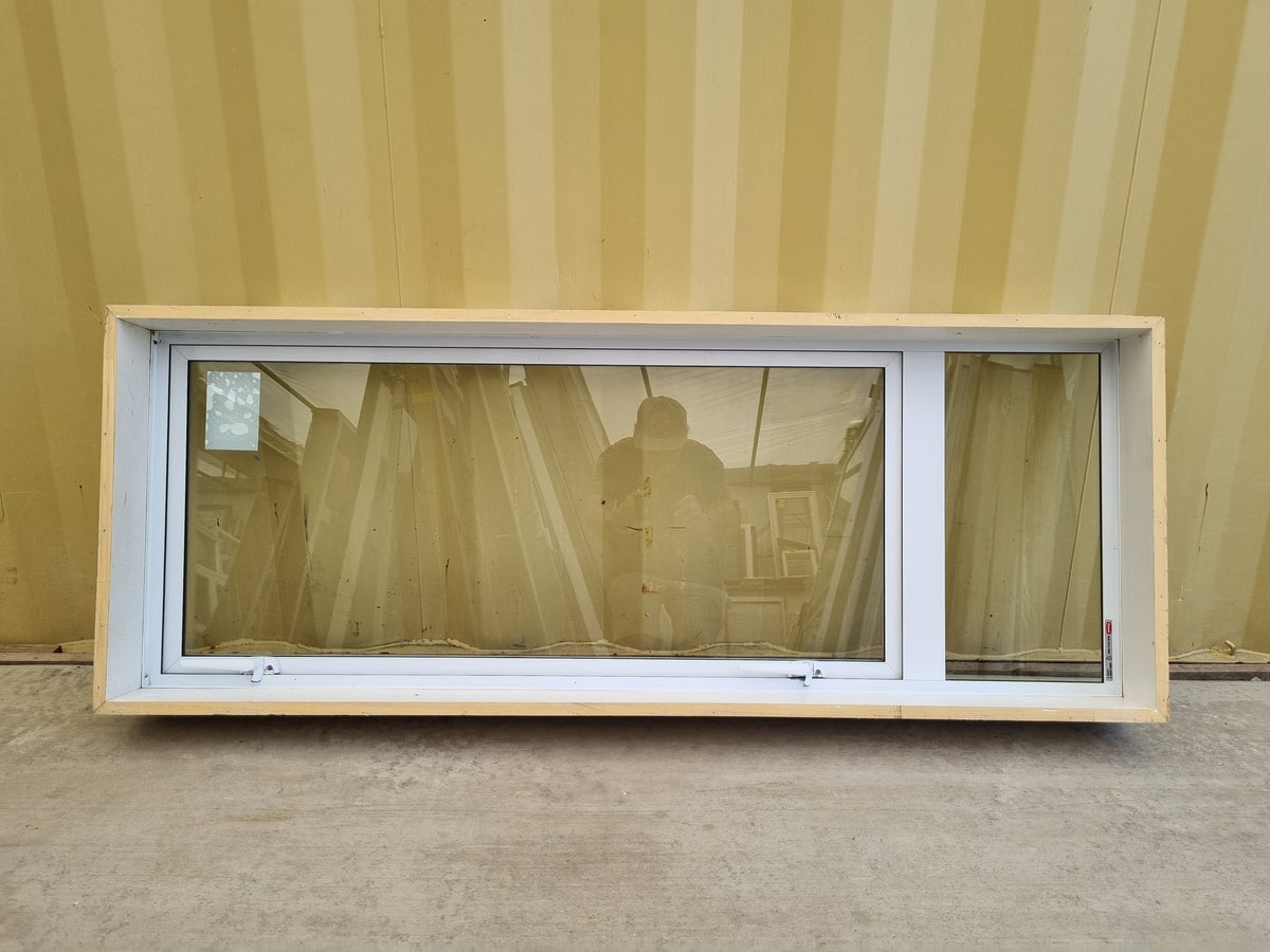 Aluminium Window White 1470 W  x 570 H [#5012] Joinery Recycle