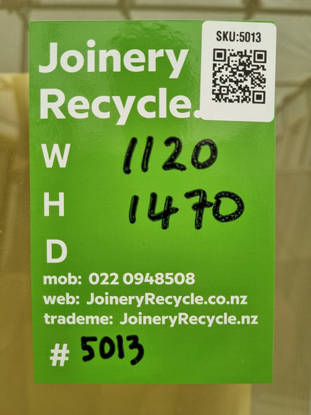 Aluminium Window White 1120 W  x 1470 H [#5013] Joinery Recycle