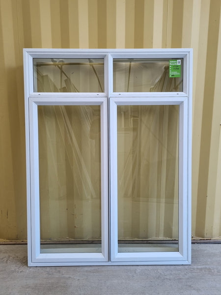 Aluminium Window White 1120 W  x 1470 H [#5014] Joinery Recycle
