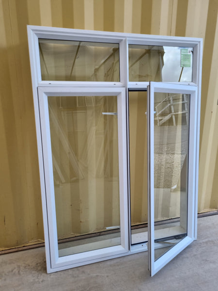 Aluminium Window White 1120 W  x 1470 H [#5014] Joinery Recycle