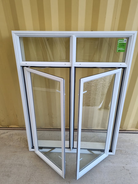 Aluminium Window White 1120 W  x 1470 H [#5014] Joinery Recycle