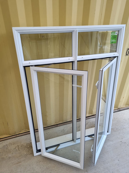 Aluminium Window White 1120 W  x 1470 H [#5014] Joinery Recycle