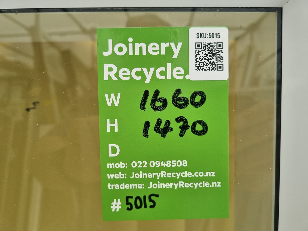 Aluminium Window White  1660 W  x 1470 H [#5015] Joinery Recycle
