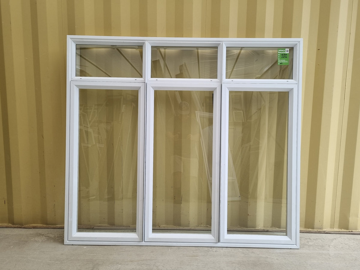 Aluminium Window White 1660 W x 1470 H [#5015] – Joinery Recycle