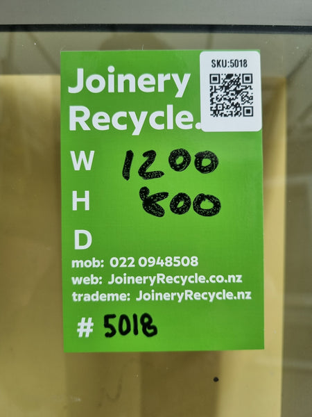 Aluminium Window Silver 1200 W  x 800 H [#5018] Joinery Recycle