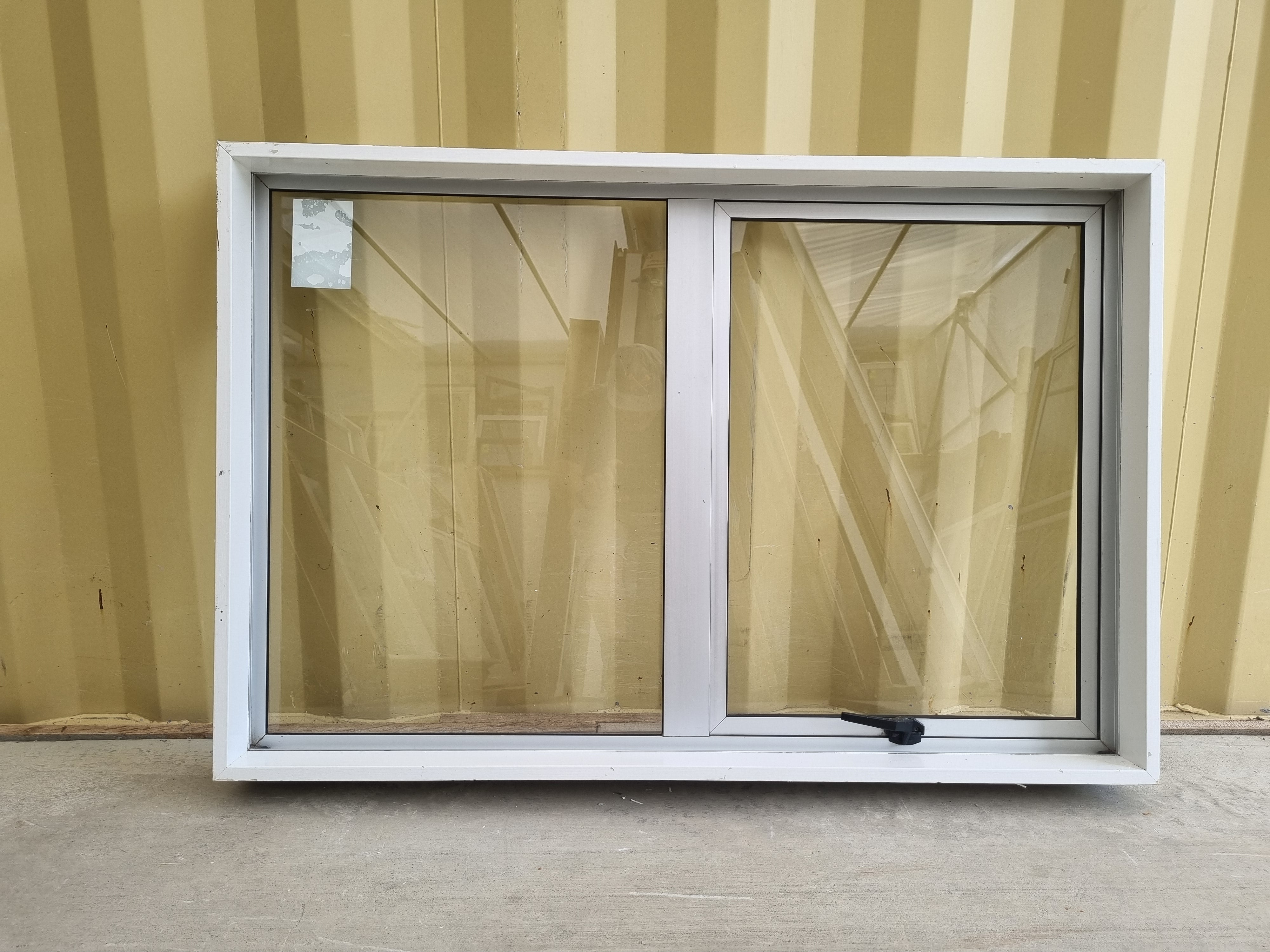 Aluminium Window Silver 1200 W  x 800 H [#5018] Joinery Recycle