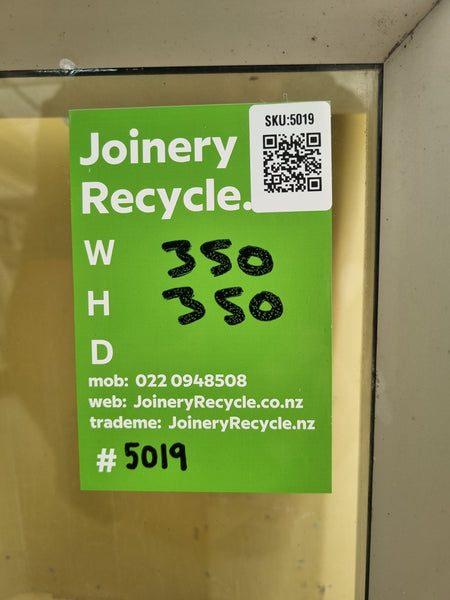 Aluminium Window Silver  350 W  x 350 H [#5019] Joinery Recycle