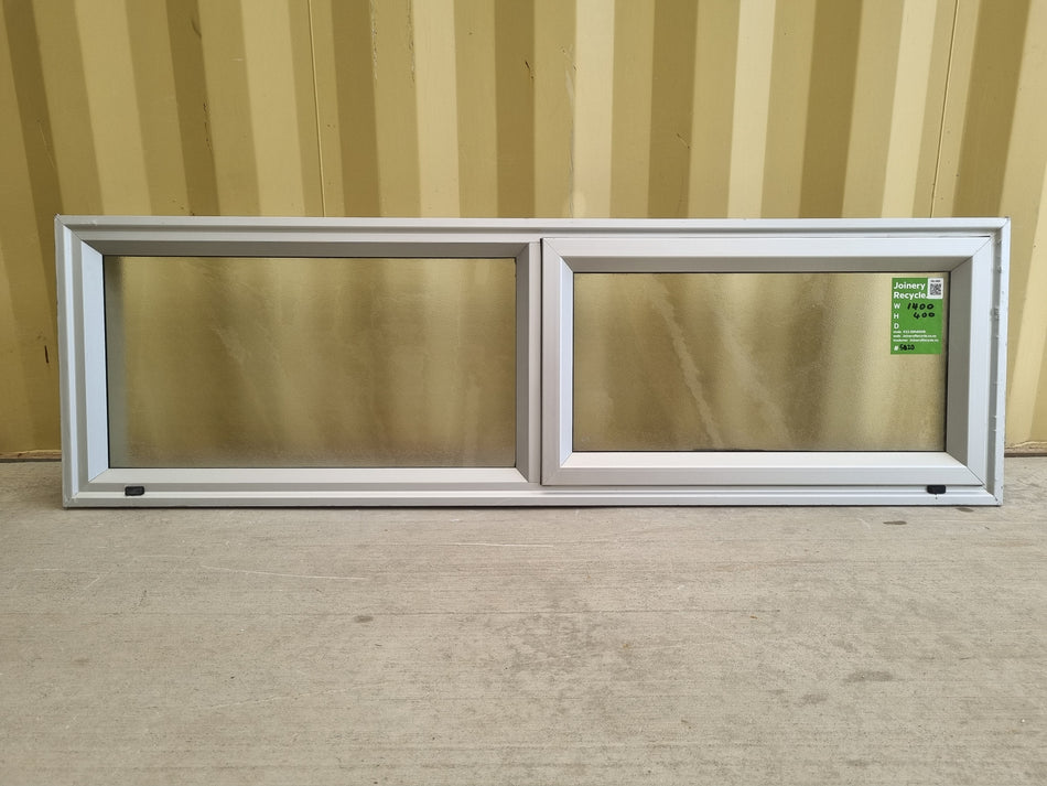 Aluminium Window Silver   1400 W  x 400 H [#5020] Joinery Recycle
