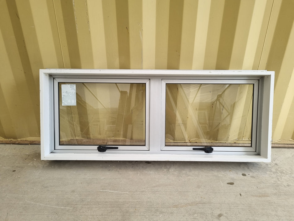 Aluminium Window Silver  1200 W  x 480 H [#5021] Joinery Recycle