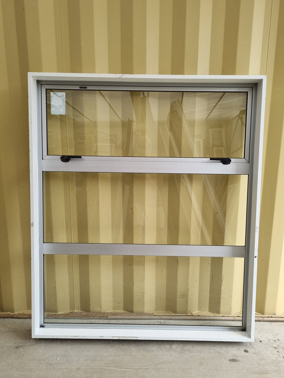 Aluminium Window Silver  1200 W  x 1400 H [#2023] Joinery Recycle
