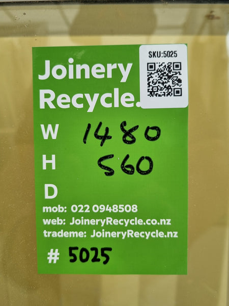 Aluminium Window White  1480 W  x  560 H [#5025] Joinery Recycle