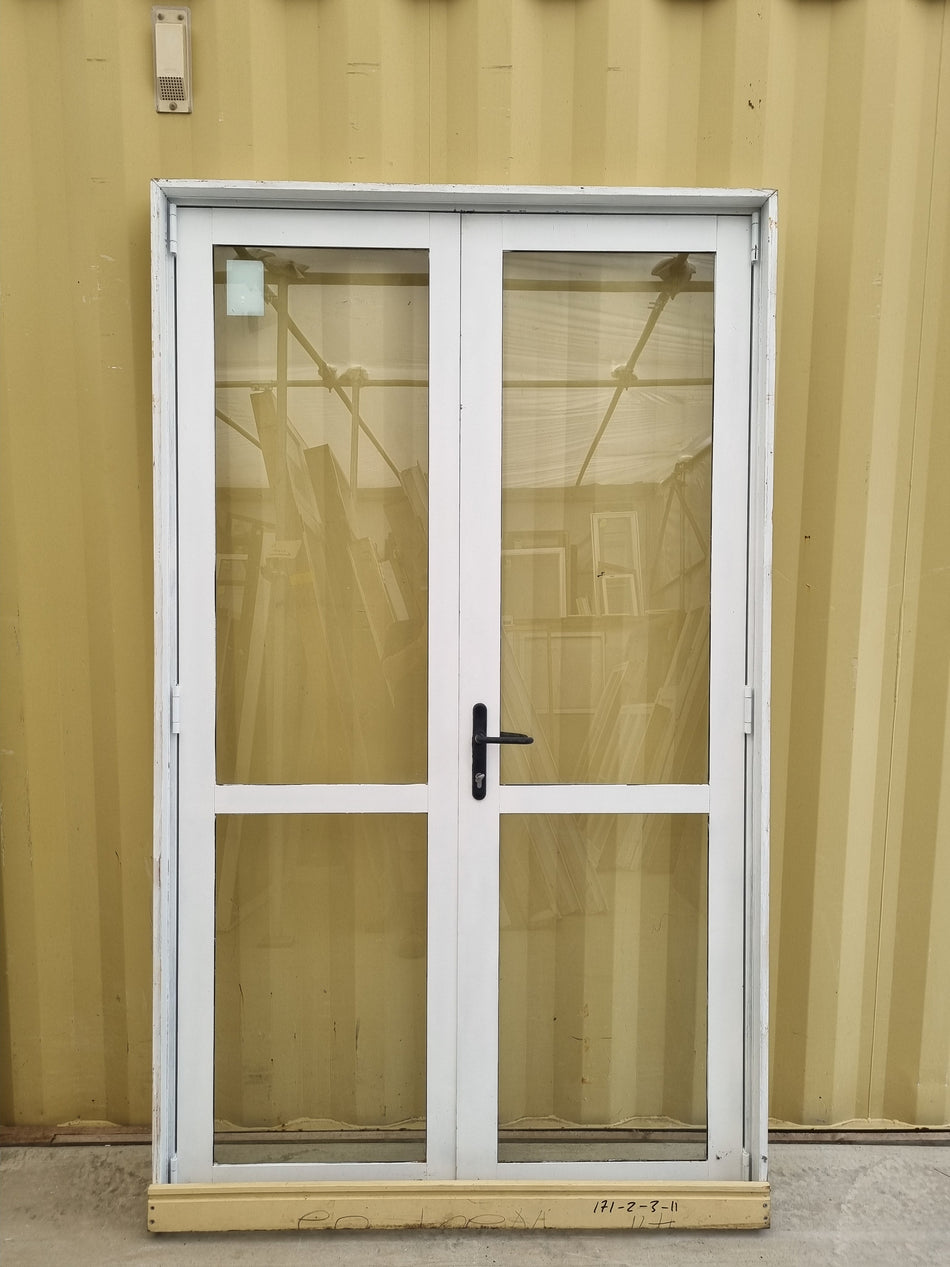 Aluminium French Door   1290W x  2200H [#4226 MA] Interior View Joinery Recycle