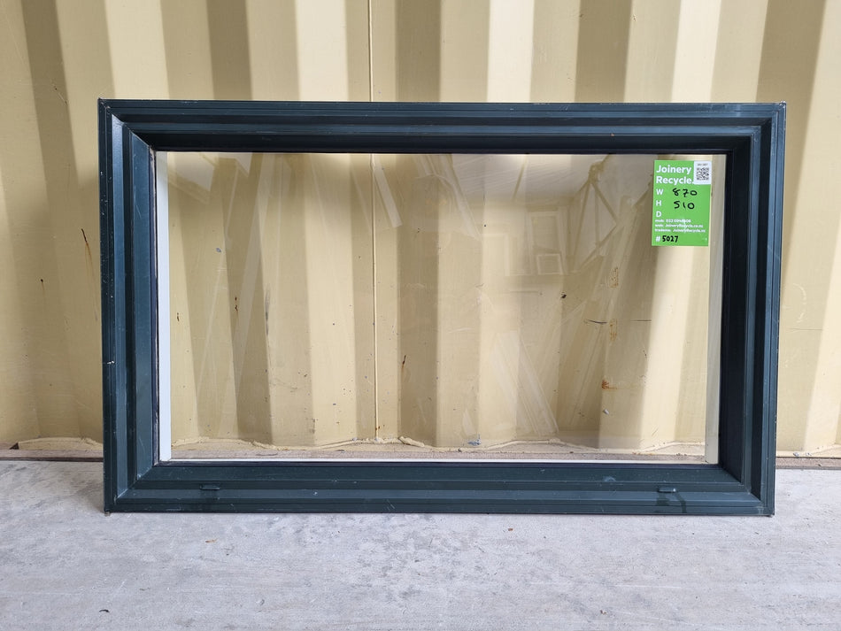Aluminium Window Black  870 W  x 510 H [#5027] Joinery Recycle