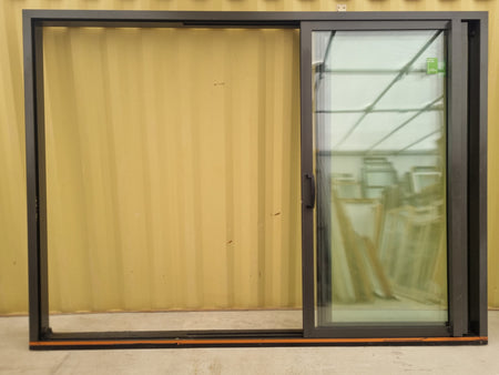 DOUBLE GLAZED STACKER Ranch Slider Ironsand 3380 W x 2450 H [#5029 SF] Joinery Recycle