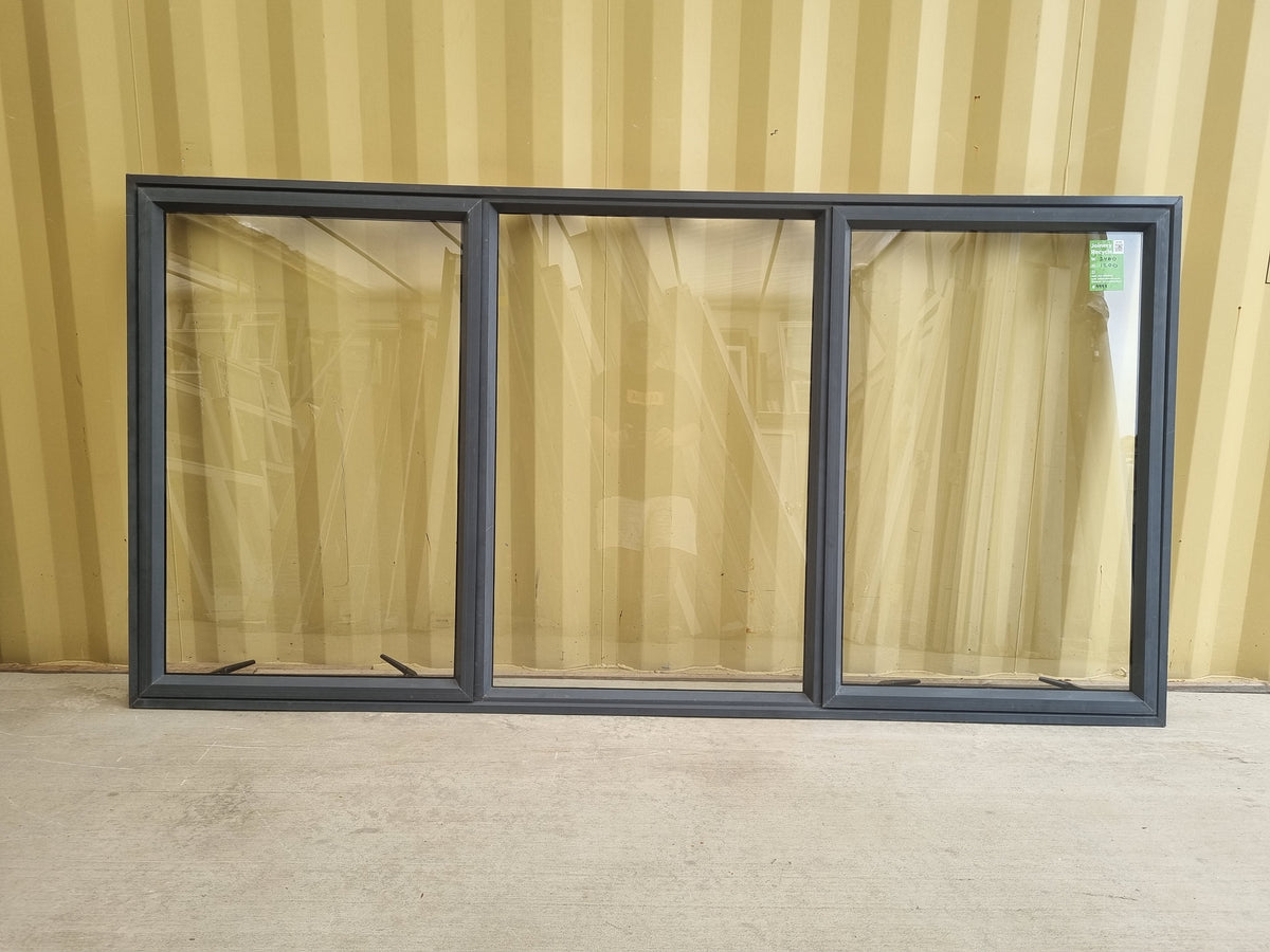 Aluminium Window Blue  2400 W  x 1200 H [#4993] Joinery Recycle