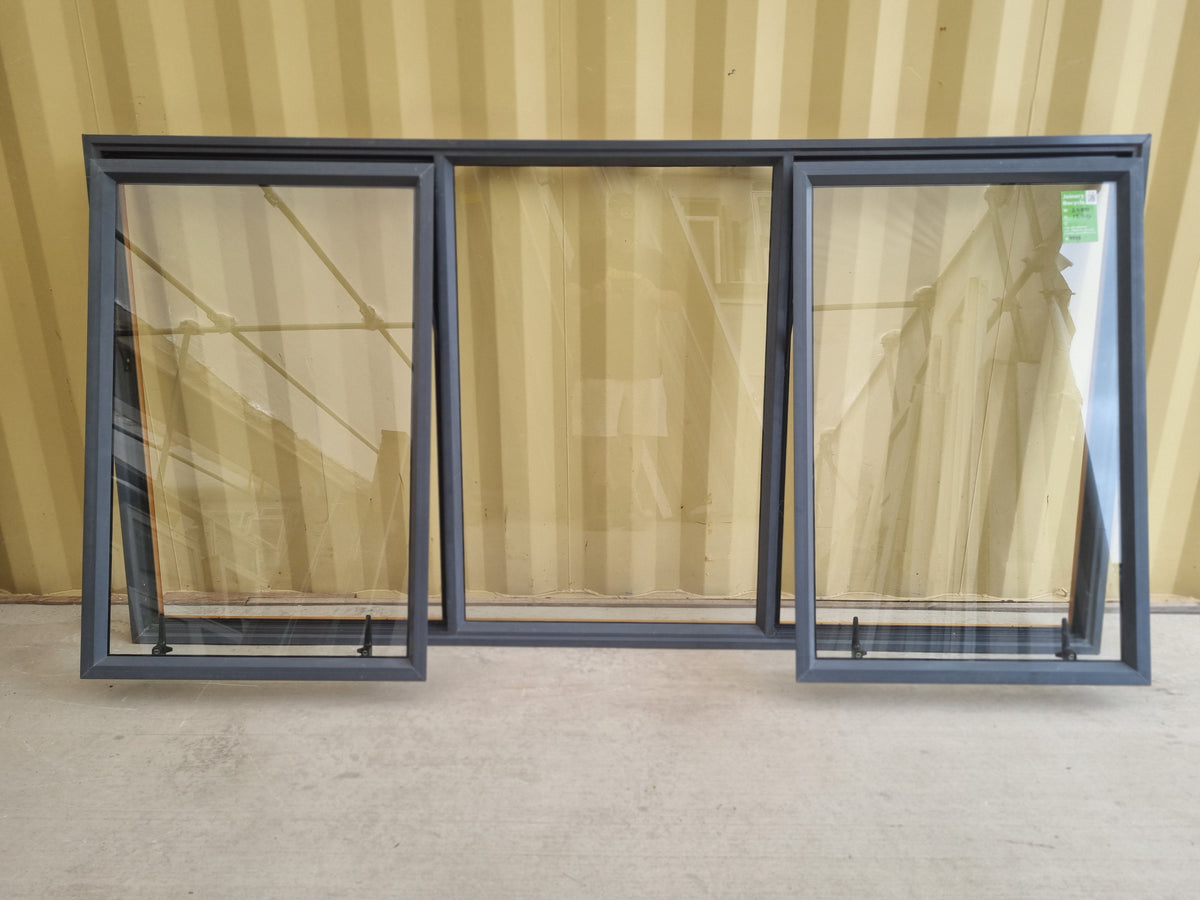 Aluminium Window Blue  2400 W  x 1200 H [#4993] Joinery Recycle