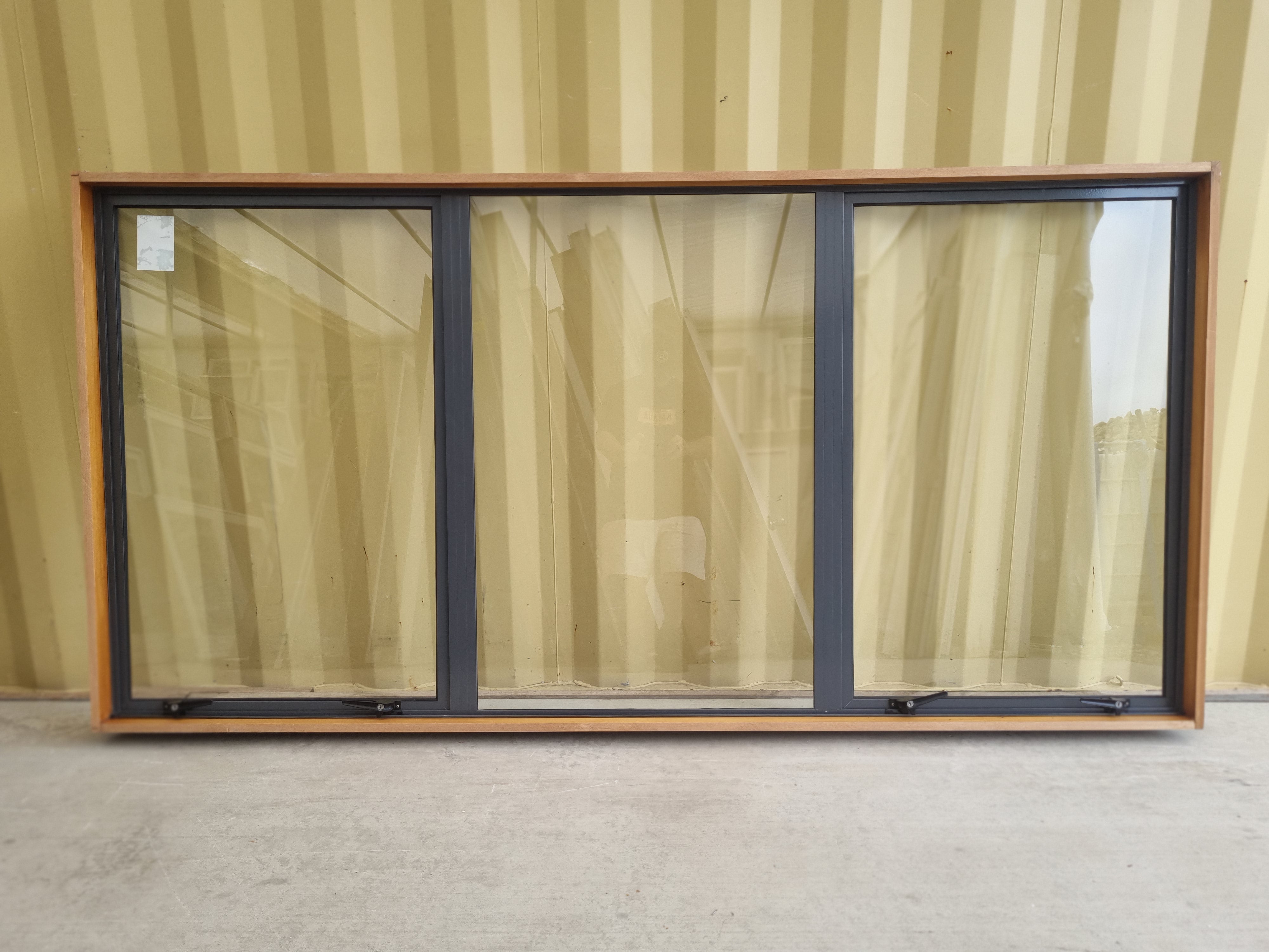 Aluminium Window Blue  2400 W  x 1200 H [#4993] Joinery Recycle