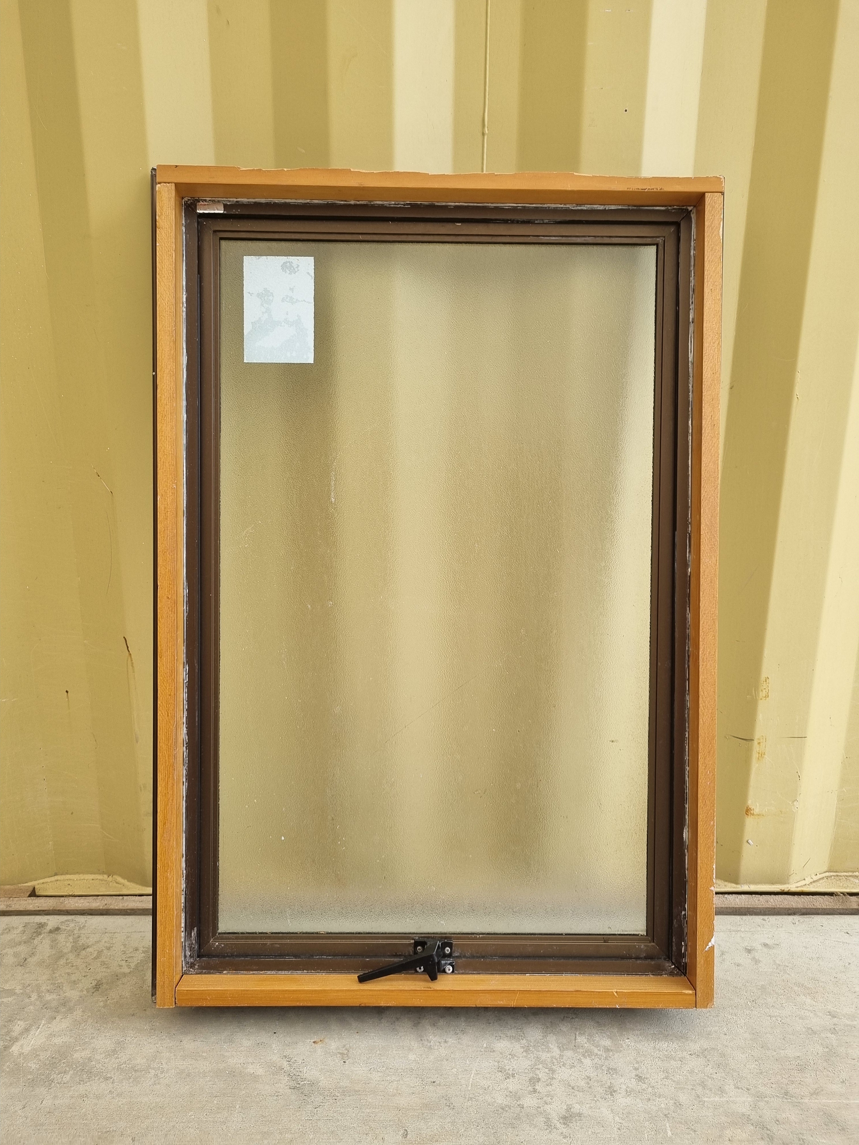 Aluminium Window Brown 600 W  x 900 H [#4996] Joinery Recycle