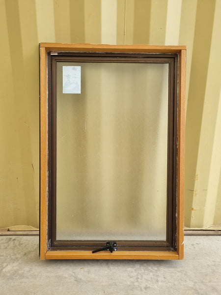 Aluminium Window Brown 600 W  x 900 H [#4996] Joinery Recycle