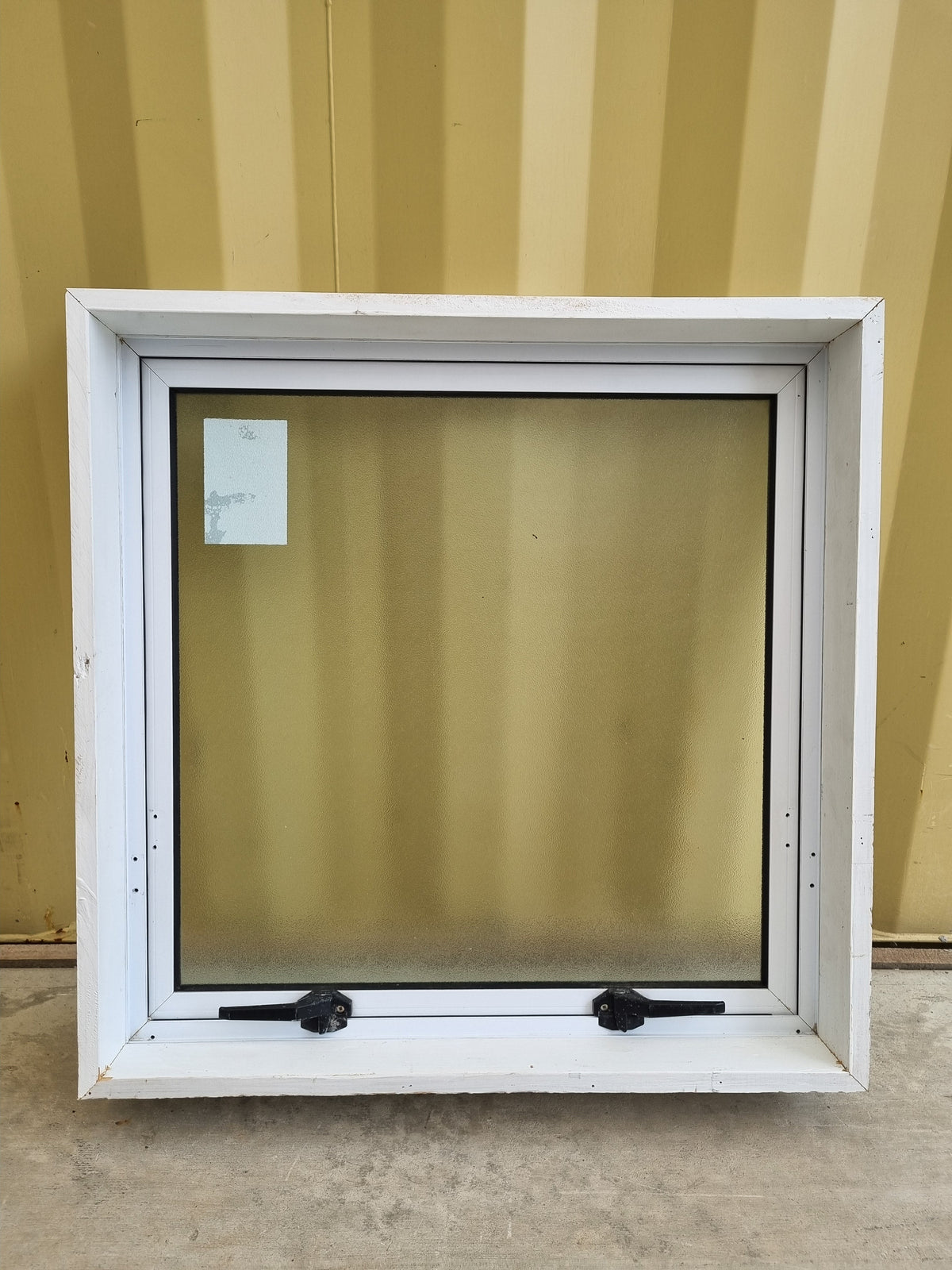 Aluminium Window White 700 W  x  700 H  [#4997] Joinery Recycle