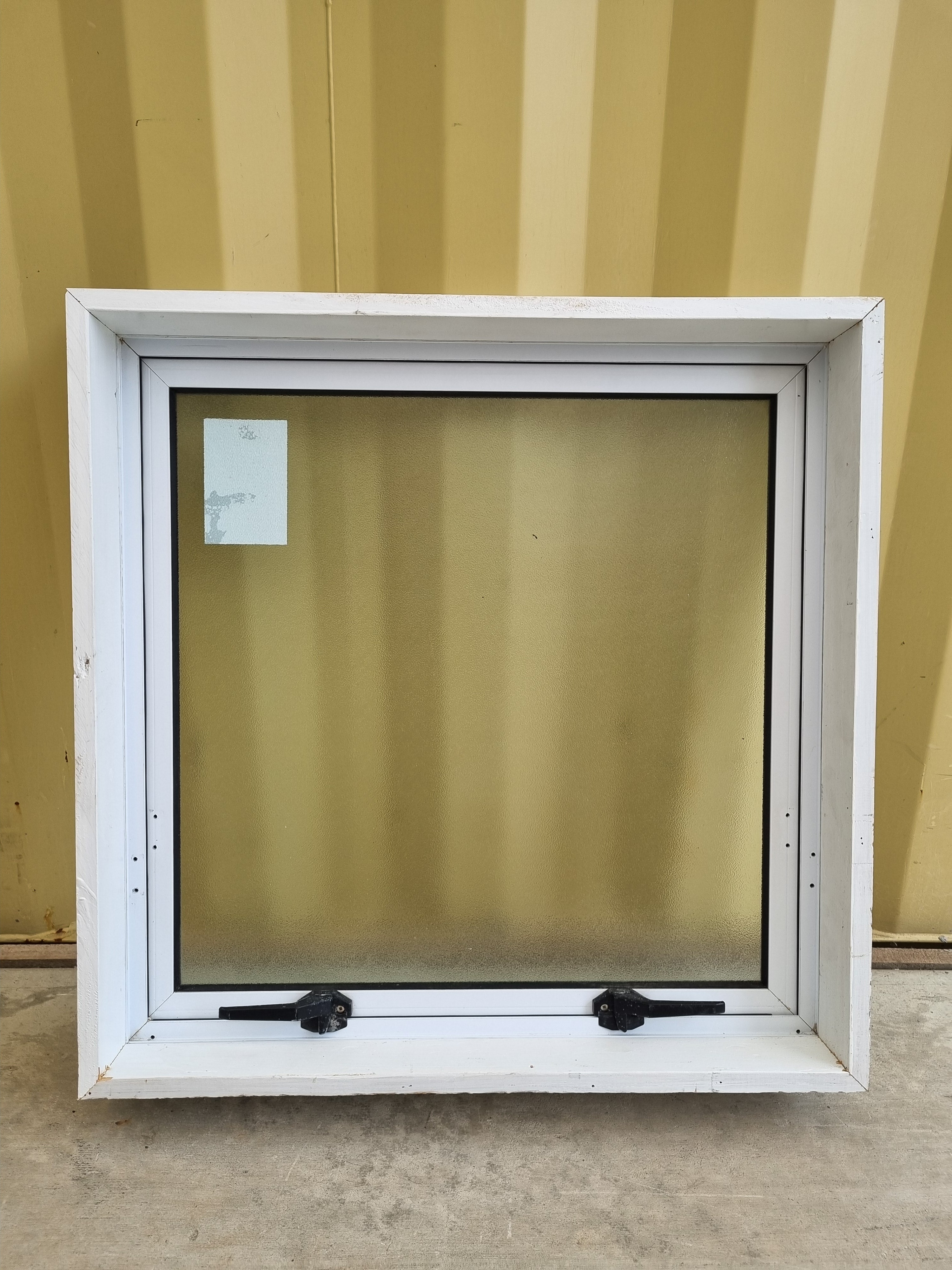 Aluminium Window White 700 W  x  700 H  [#4997] Joinery Recycle