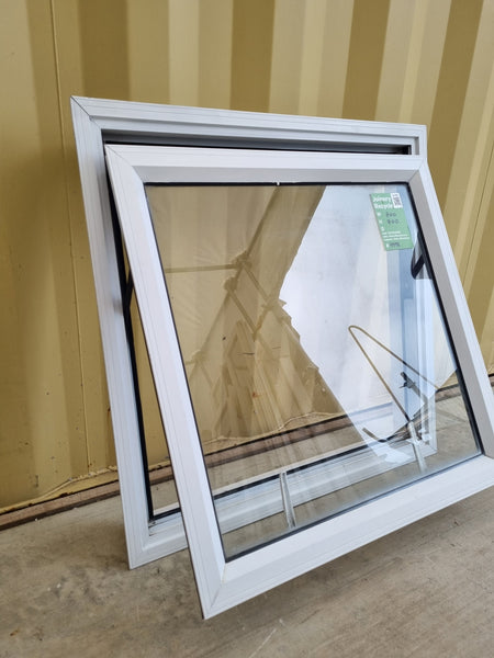 Aluminium Window White 700 W  x  700 H  [#4998] Joinery Recycle