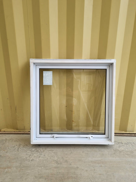 Aluminium Window White 700 W  x  700 H  [#4998] Joinery Recycle
