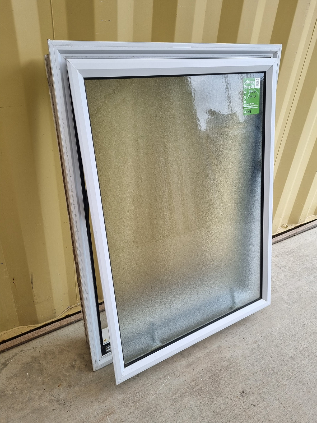 Aluminium Window White  770 W  x  1010 H  [#5003] Joinery Recycle