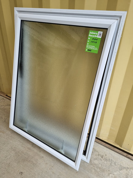 Aluminium Window White  770 W  x  1010 H  [#5003] Joinery Recycle