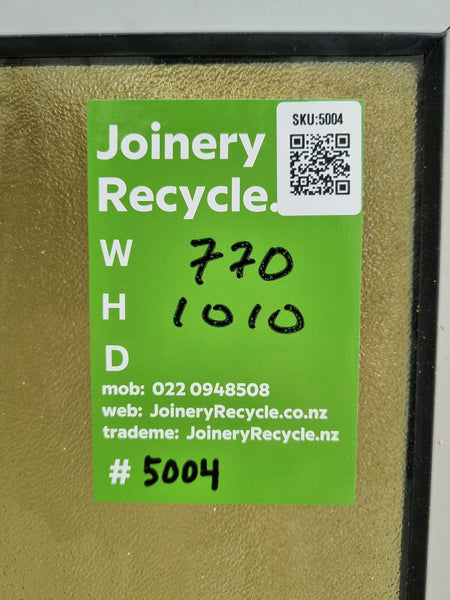 Aluminium Window White  770 W  x  1010 H  [#5004] Joinery Recycle