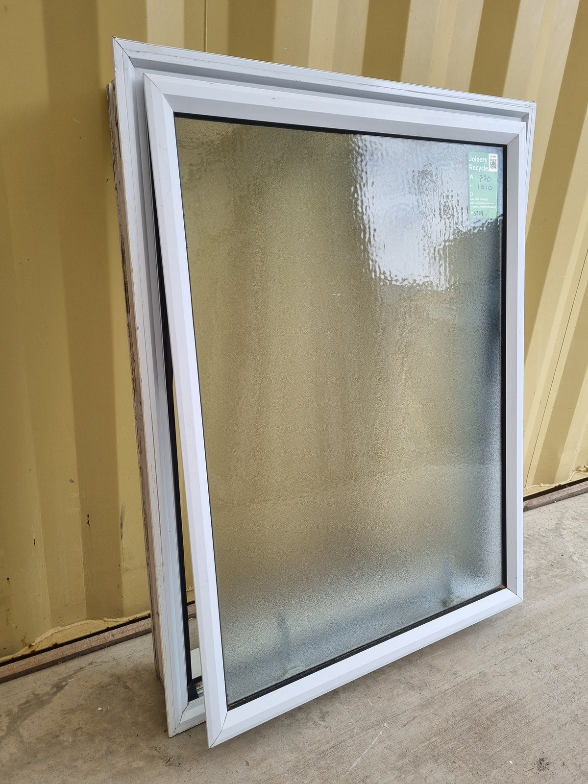 Aluminium Window White  770 W  x  1010 H  [#5004] Joinery Recycle