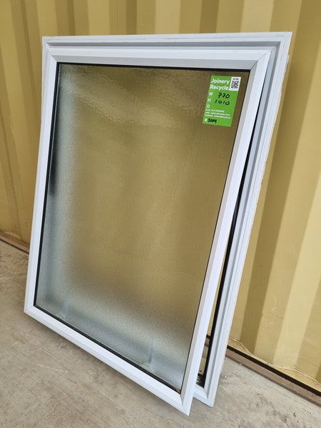 Aluminium Window White  770 W  x  1010 H  [#5004] Joinery Recycle