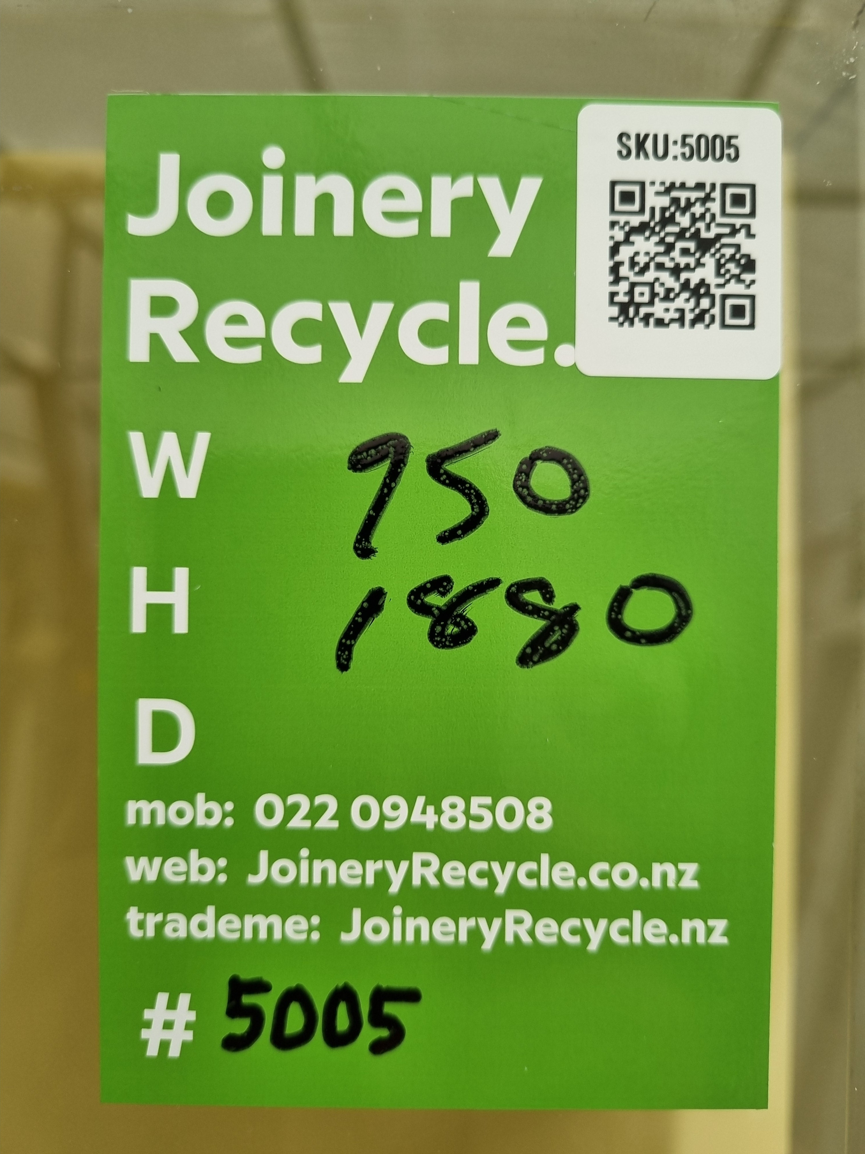 Wooden Window 950 W x 1880 H [#5005] Joinery Recycle