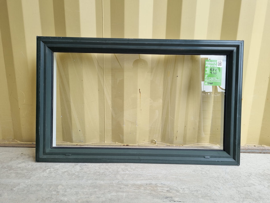 Aluminium Window Dark Green 870  W  x 510 H [#5000] Joinery Recycle