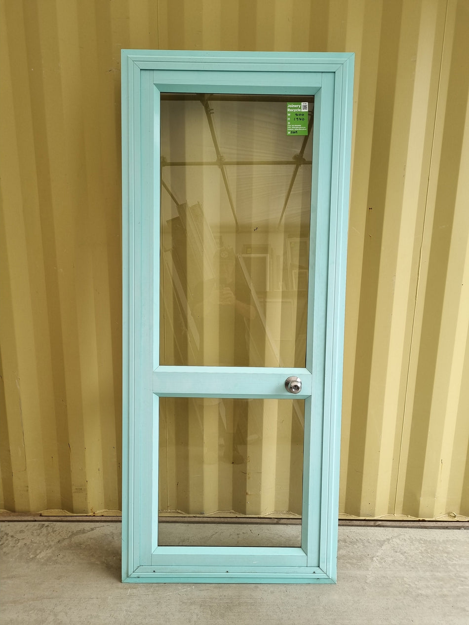 Aluminium & Glass Single Door 800 W x 1980 H  [#5009] Joinery Recycle
