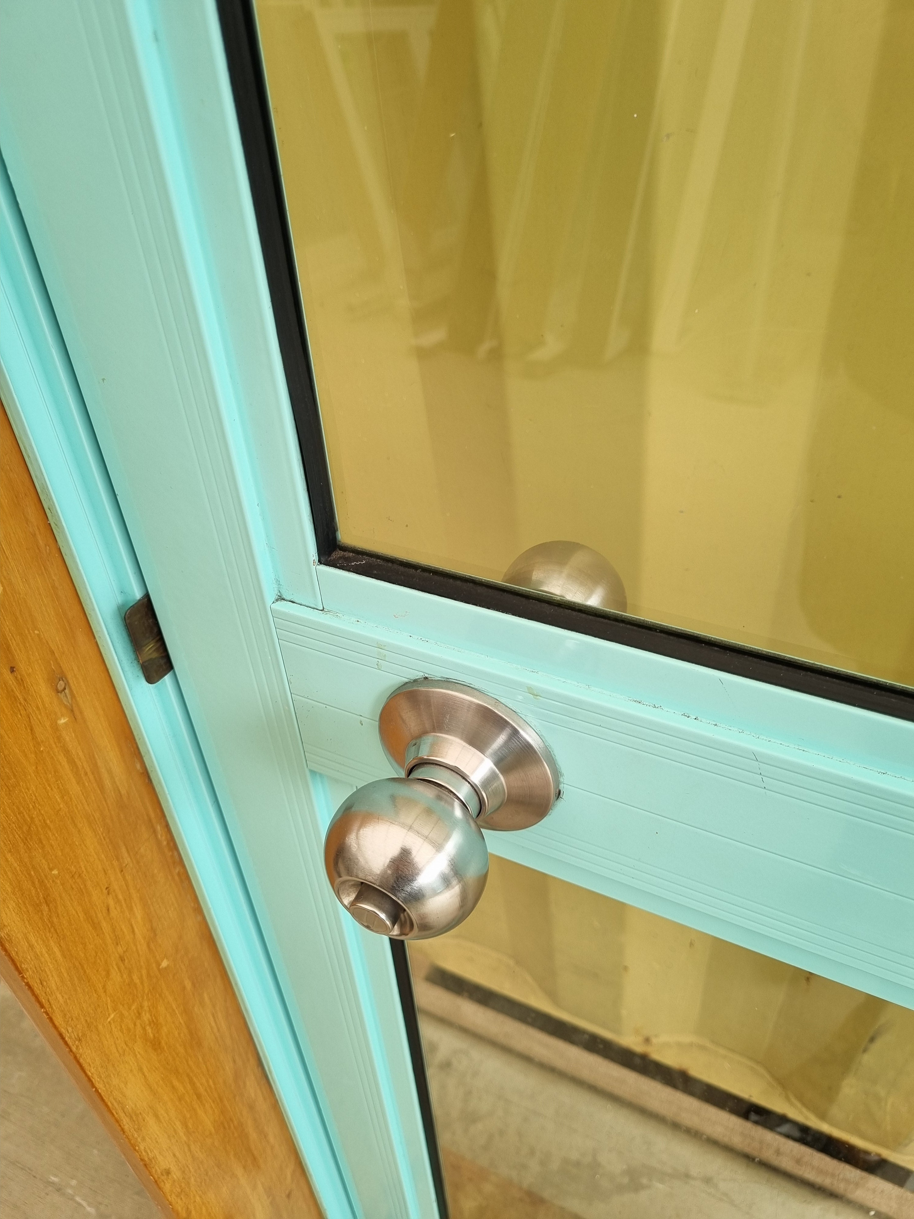 Aluminium & Glass Single Door 800 W x 1980 H  [#5009] Joinery Recycle