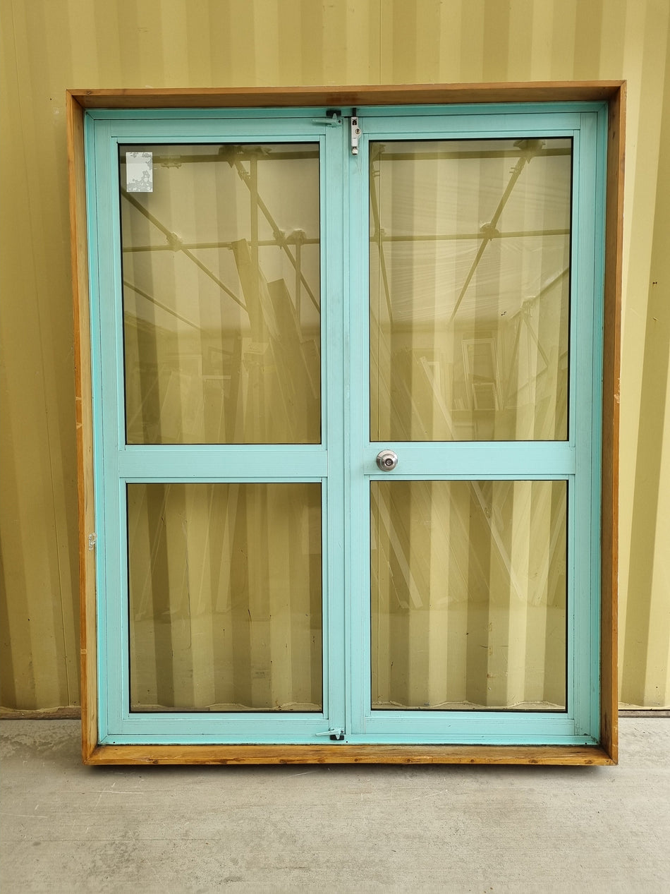 Aluminium French Door  1600 W x 1980 H [# 5031] Joinery Recycle