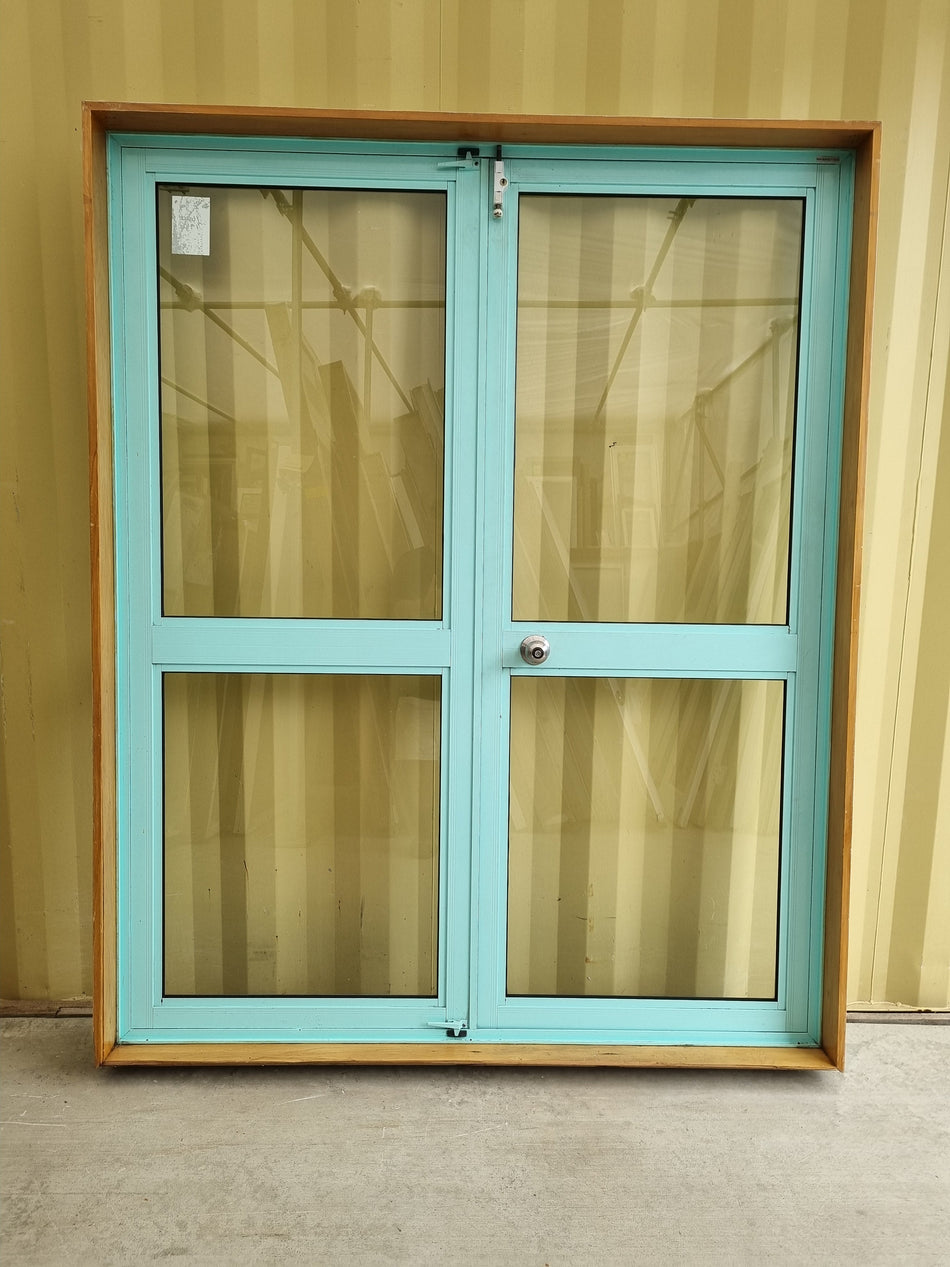 Aluminium French Door  1600 W x 1980 H [# 5030] Joinery Recycle