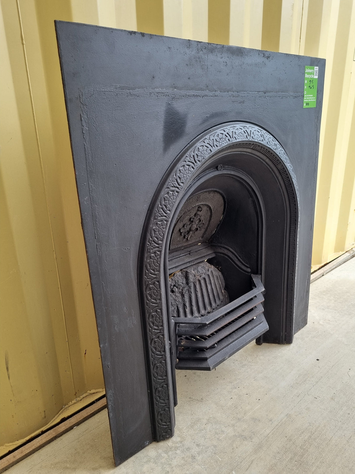 Antique Cast Iron Fireplace Register 915 W  x  965 H [#5033 SF] Joinery Recycle